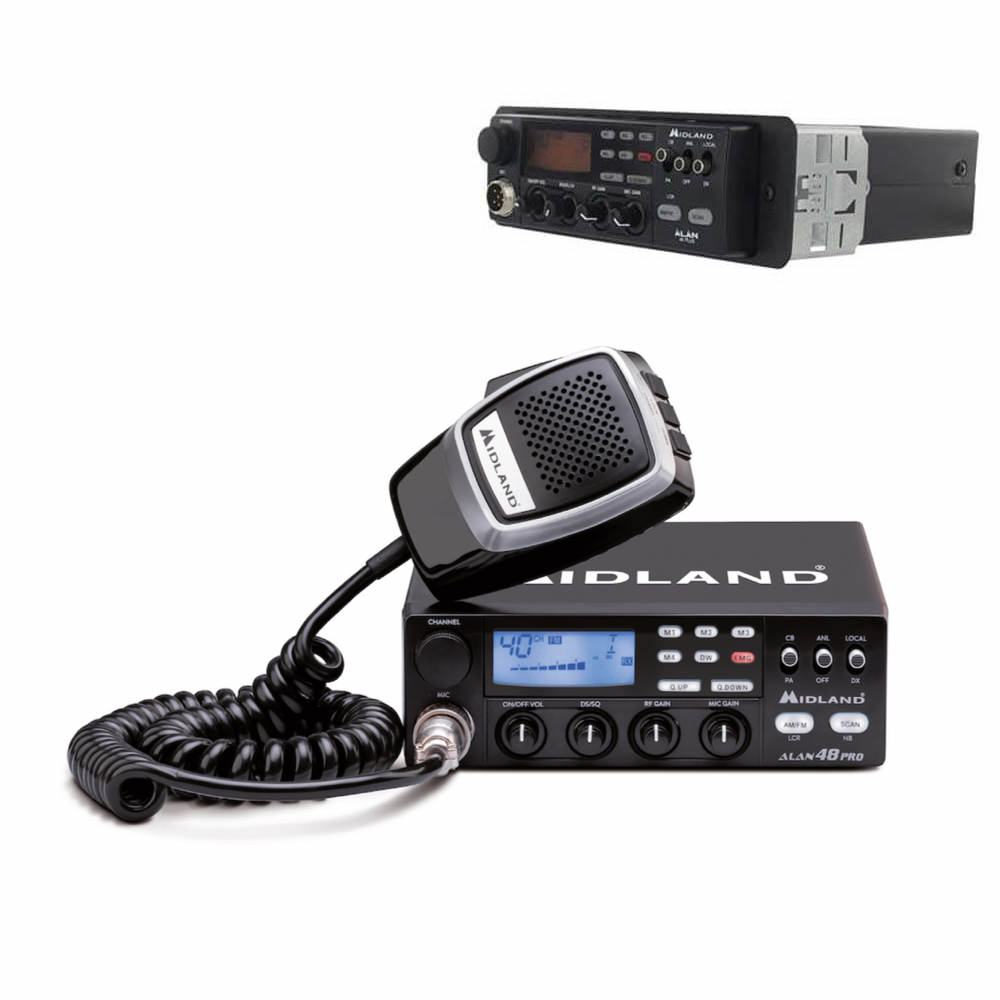 Emisora Alan 100 CB 27 Mhz AM/FM 4 Watios + antena magnetica Lafayette  Emergency